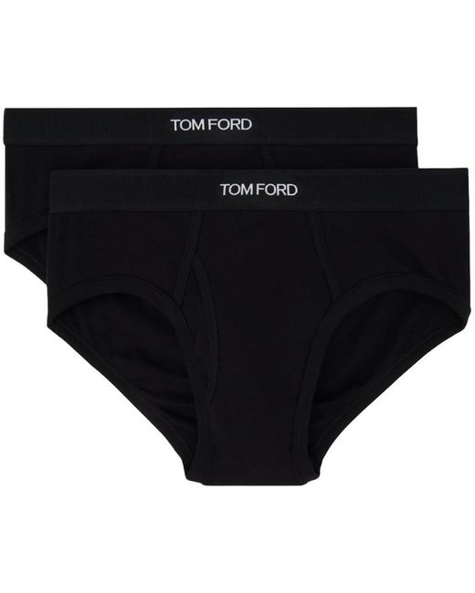 Ensemble de deux slips noirs Tom Ford pour homme en coloris Black