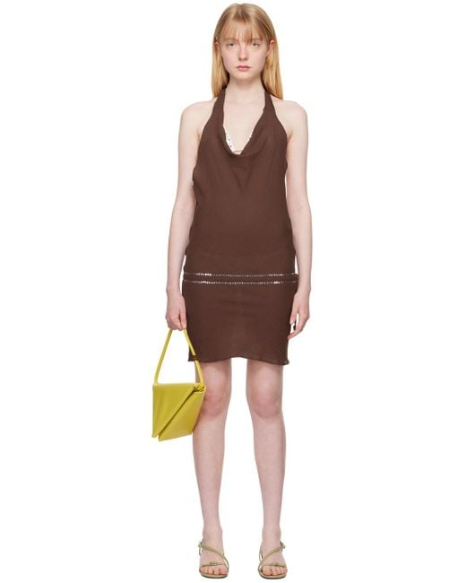 GIMAGUAS Black Costa Minidress