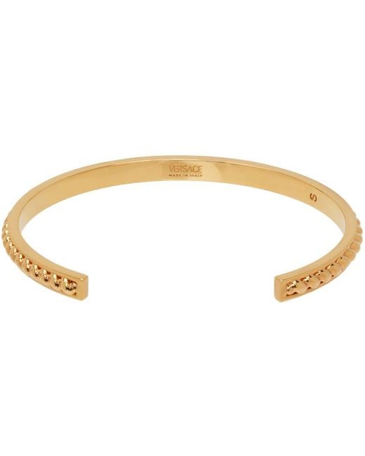 Versace Black Gold Logo Bracelet for men