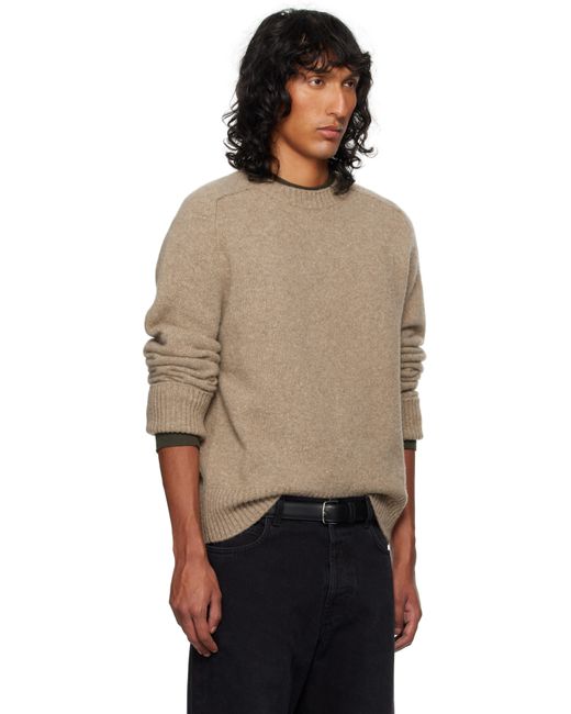 The Row Black Taupe Mansell Sweater for men