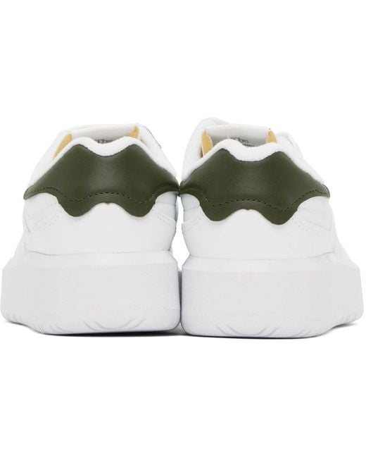 New Balance Black White & Green Ct302 Sneakers
