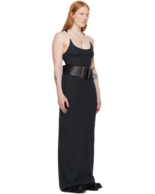 Y. Project Black Invisible Strap Maxi Dress