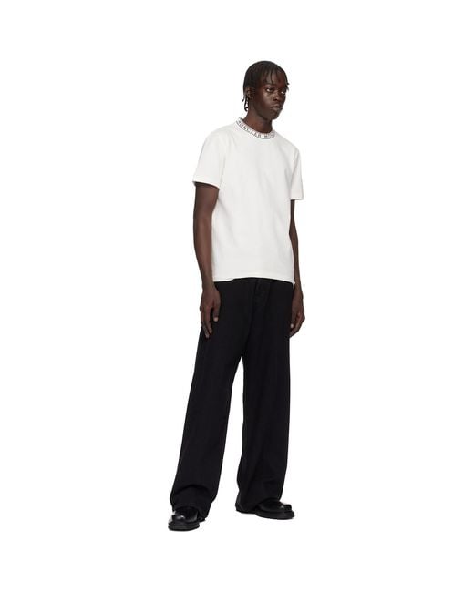 Moncler Black Logo-trimmed Cotton T-shirt for men