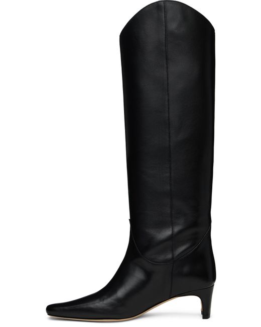 Staud Black Western Wally Tall Boots
