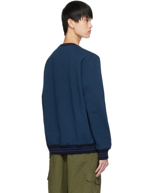 Paul Smith Blue Embroidered Sweatshirt for men