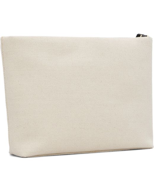 Givenchy ベージュ キャンバス ポーチ Natural