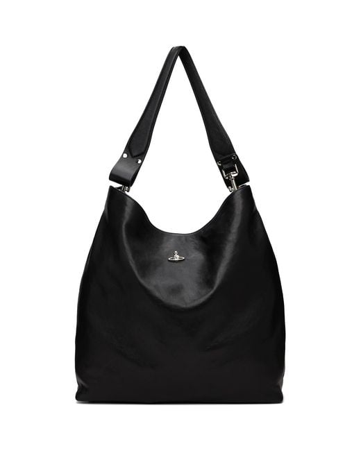 Vivienne Westwood Black Lottie Large Shoulder Tote for men