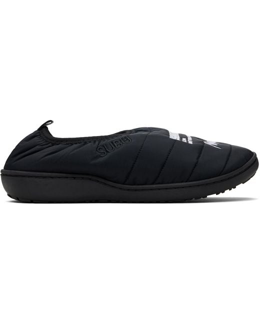 Neighborhood Black Nanga & Subu Edition Vamp Slippers for men