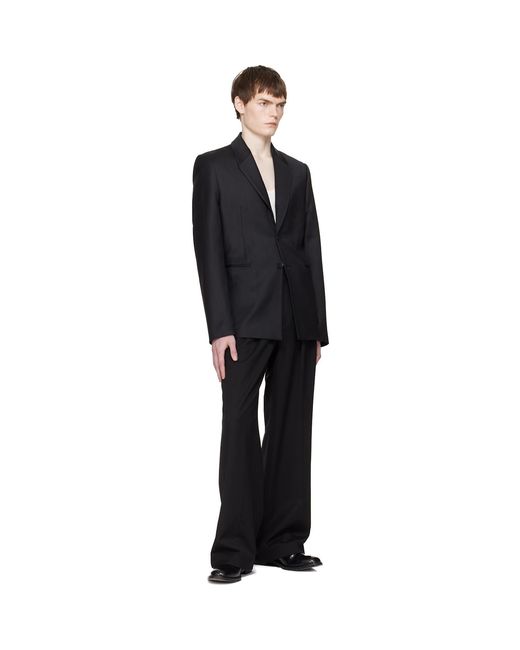 HELIOT EMIL Black Derby Blazer for men