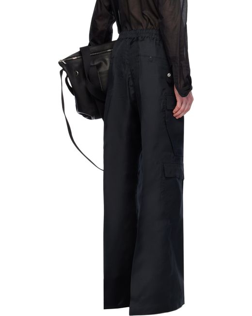 Rick Owens Black Hollywood Cargobelas Cargo Pants for men