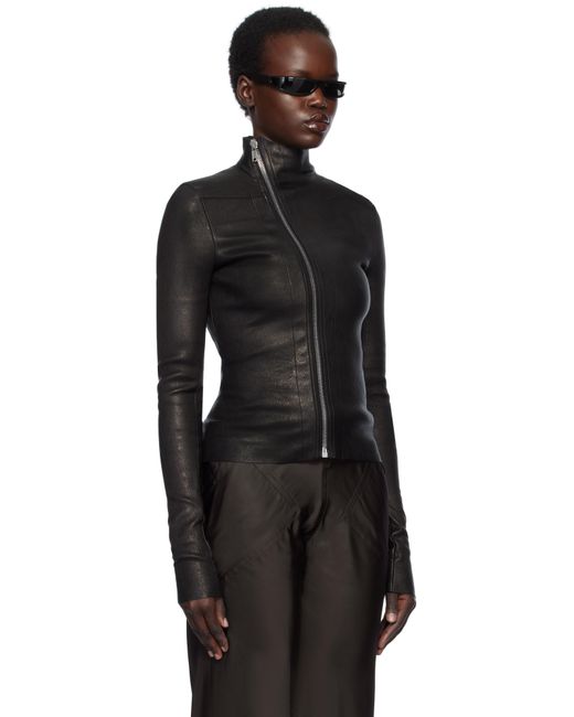 Rick Owens ブラック Hollywood Gary レザージャケット Black