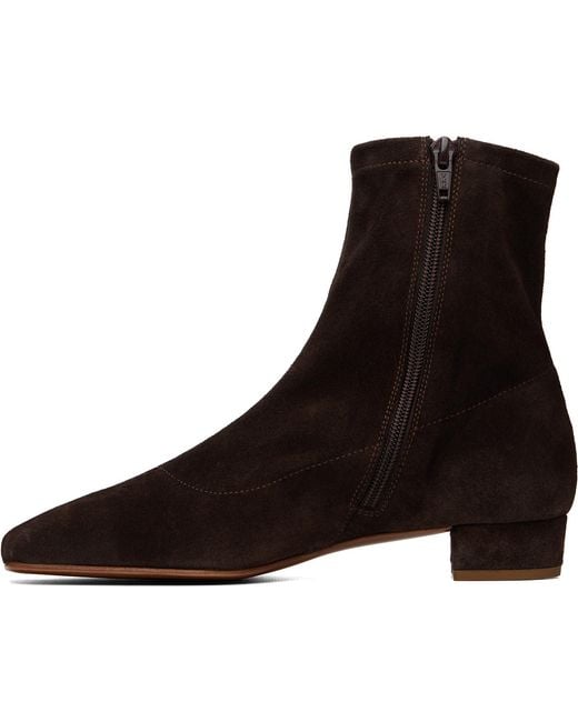 By Far Brown Este Suede Leather Boots
