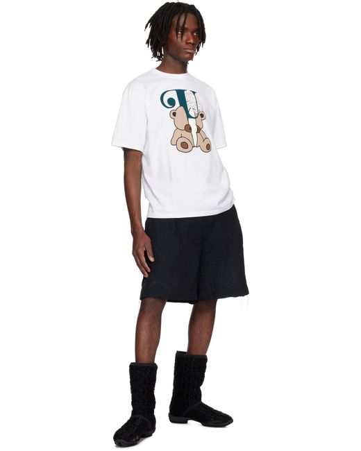 メンズ Undercover ホワイト Uc1E3801 Tシャツ Black