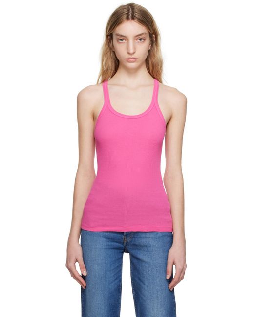 RE/DONE Pink Hanes Edition Tank Top | Lyst Canada