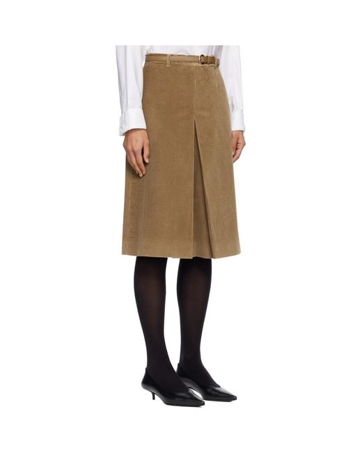 Max Mara Natural Tan Fragore Shorts