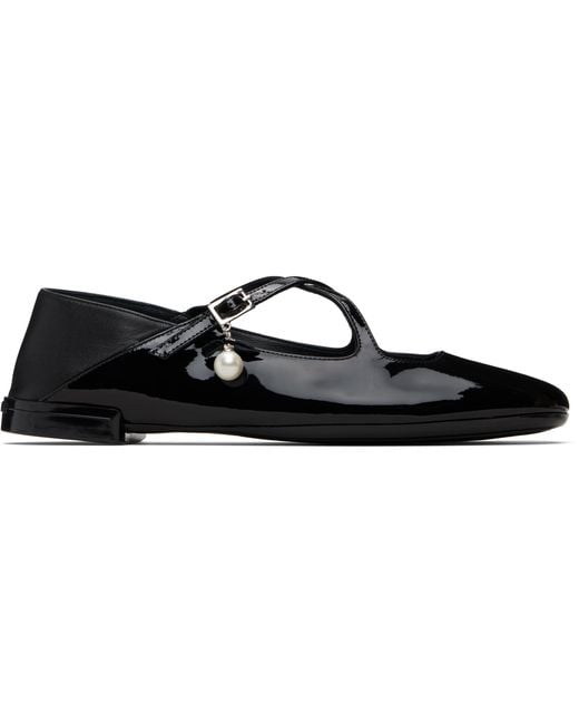 Jimmy Choo Black Eleri Ballerina Flats