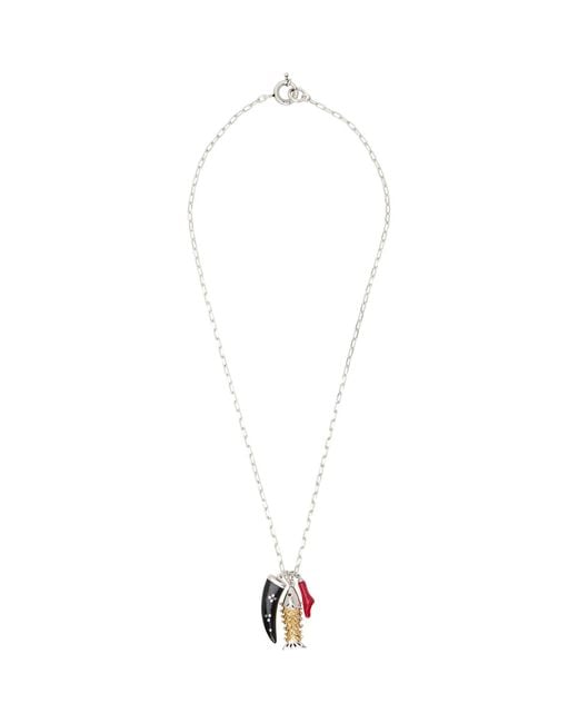 Isabel Marant Metallic New River Long Necklace for men