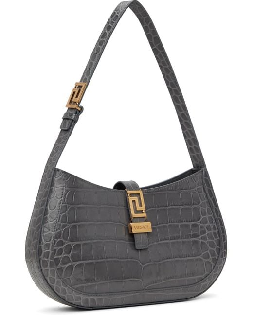 Versace Gray Greca Goddess Bag