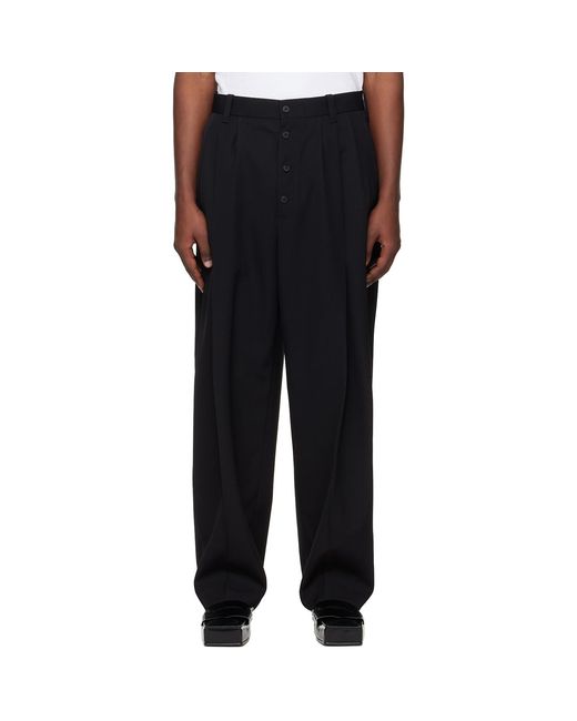 Jacquemus Black La Croisière 'The Fernando' Trousers for men