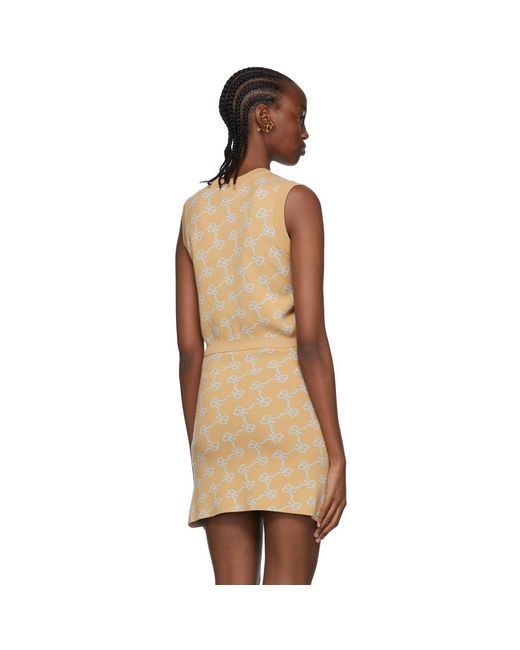 ROKH Multicolor Beige Viscose Vest