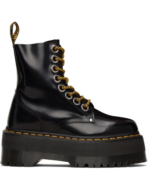 Dr. Martens Black Jadon Max Platform Boots