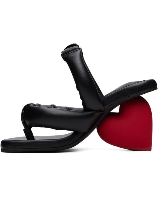 Yume Yume Black Love Heeled Sandals