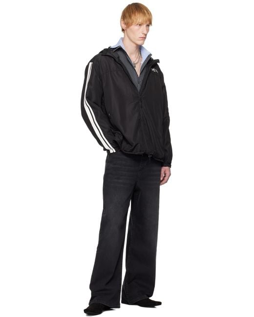 PROTOTYPES Black Waistband Regular Jeans for men