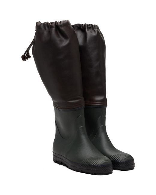 Rier Black Ssense Exclusive Farmer Rain Tall Boots