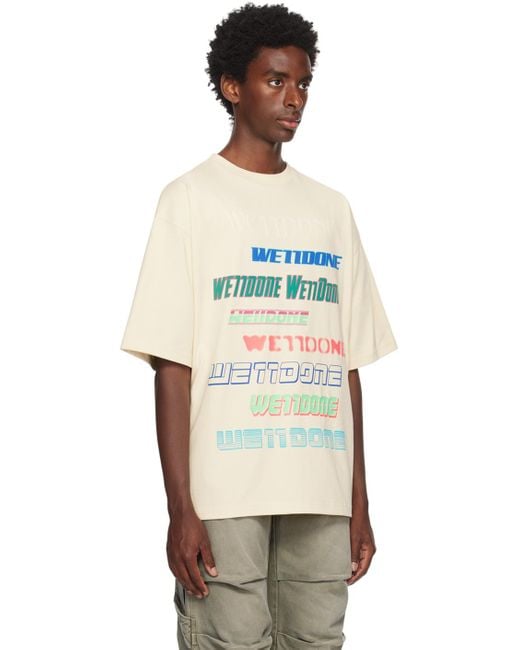 we11done Off-white Graphic T-shirt for men