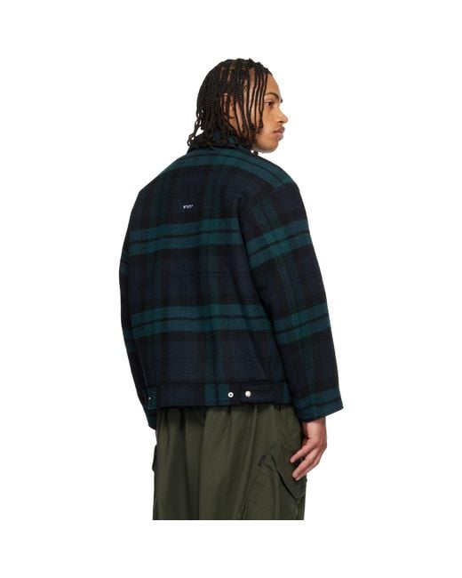 (w)taps Blue Wrecker Jacket for men
