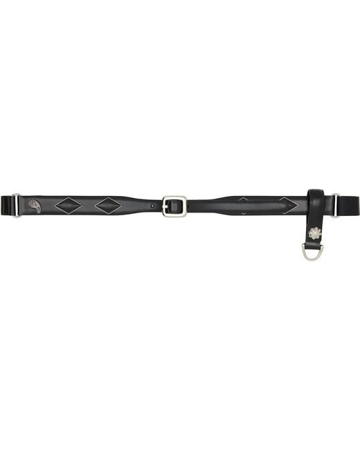 Toga Black Motif Belt