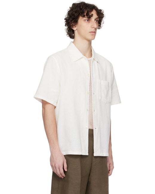 メンズ Our Legacy ホワイト Box 半袖シャツ White
