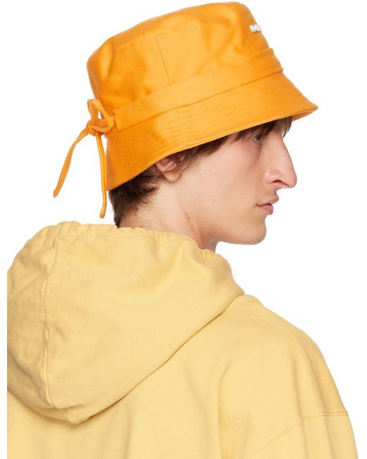 Jacquemus Yellow Orange 'le Bob Gadjo' Hat for men