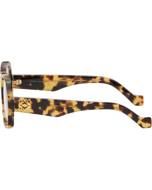 Lunettes Jaune Et Brun À Anagrammes Loewe pour homme en coloris Black