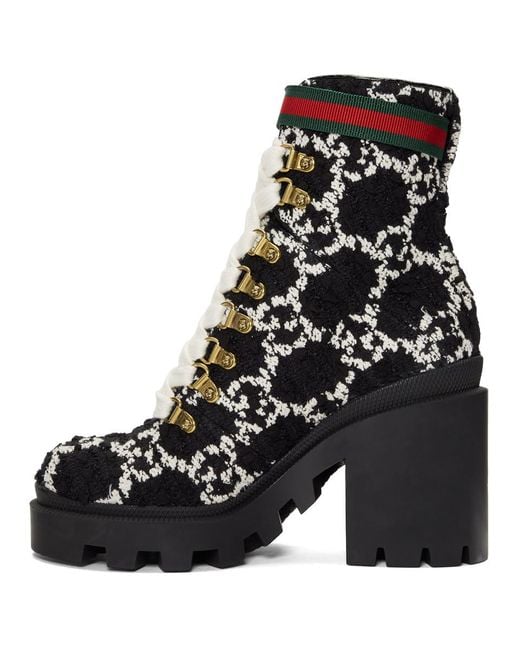 black gucci combat boots