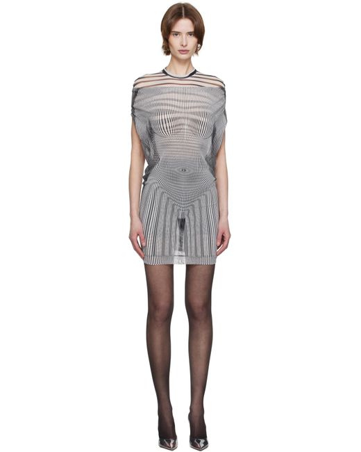 Jean Paul Gaultier Black 'The Draped Body Morphing' Minidress