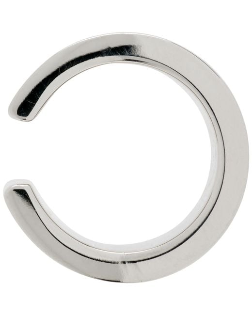 MM6 by Maison Margiela Metallic Minimal Ear Cuff for men