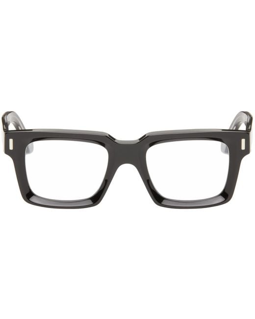 Cutler & Gross Black 1386 Square Glasses for men