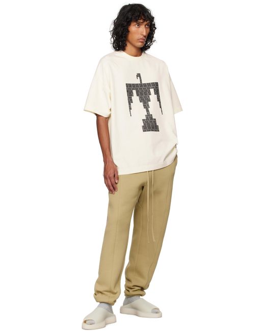 Fear Of God White Off- Thunderbird T-Shirt for men