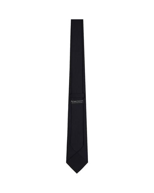 Our Legacy Black Graphic Tie for men