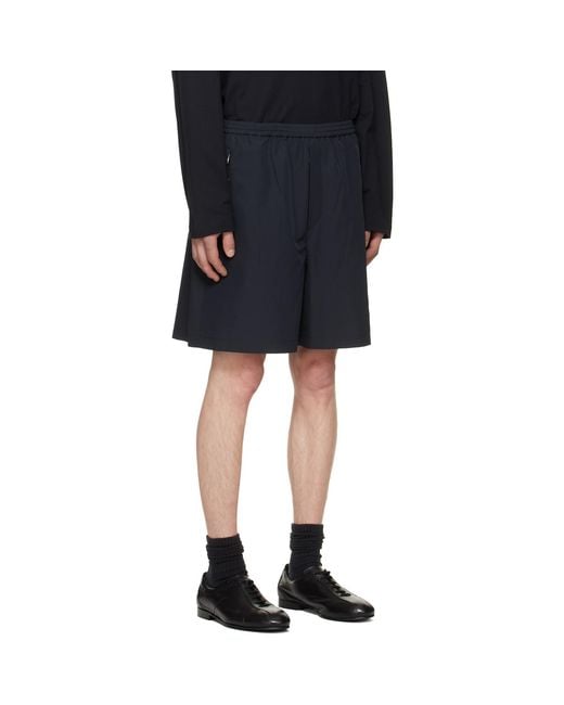 Jil Sander Black Polyester Shorts for men