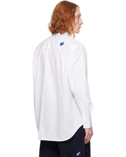 Chemise à manches longues blanche à boutons - significant Adererror pour homme en coloris White