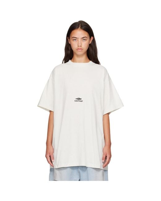 Balenciaga White Off- Ski Oversized T-Shirt