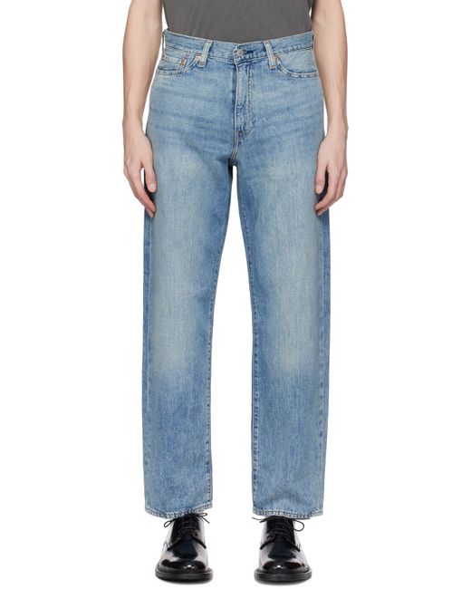 メンズ Levi's ブルー 568 Linen+ ルーズジーンズ Blue