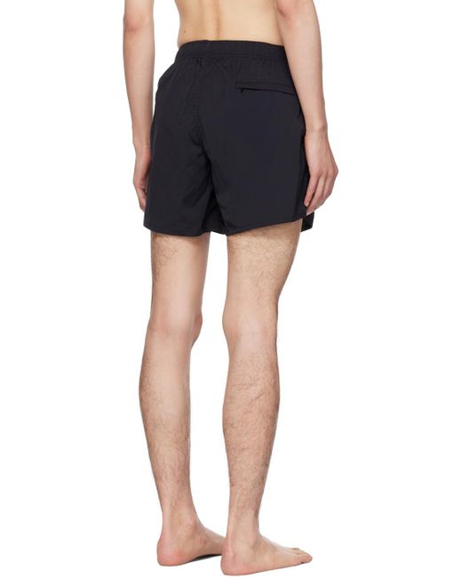 Jil Sander Blue Black Printed Swim Shorts for men
