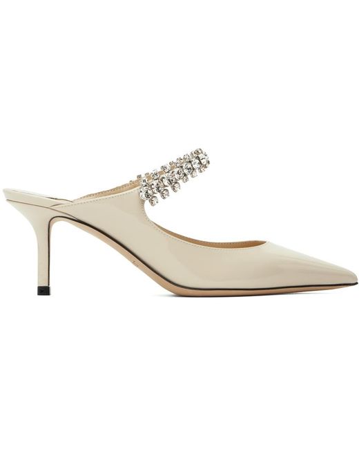 Chaussures À Talon Aiguille 65 Blanc Cassé À Bride Bing Jimmy Choo en coloris Black