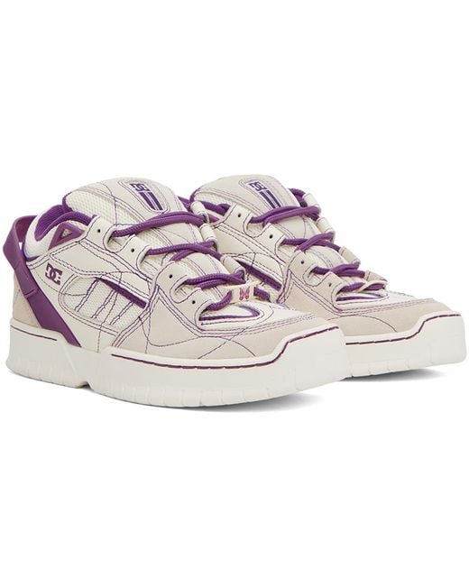 Needles Black Off-white & Purple Dc Shoes Edition Spectre Sneakers for men