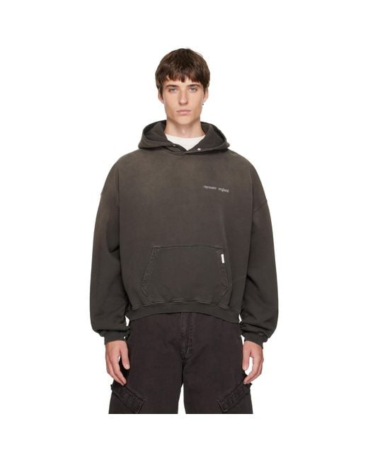 Pull À Capuche Brun À Logo Resent Represent pour homme en coloris Brown