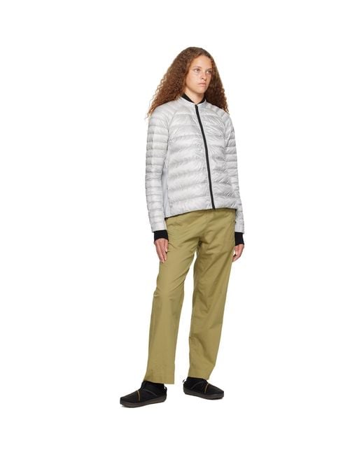 Canada Goose White Silver Roncy Down Jacket