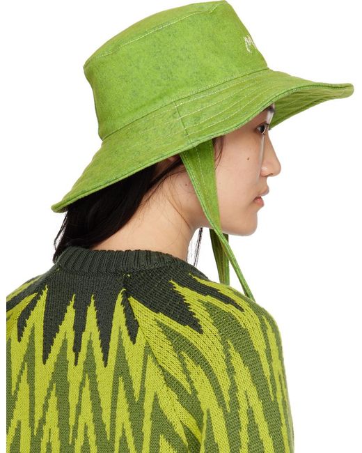 Chapeau bob vert à effet décoloré Marni en coloris Green